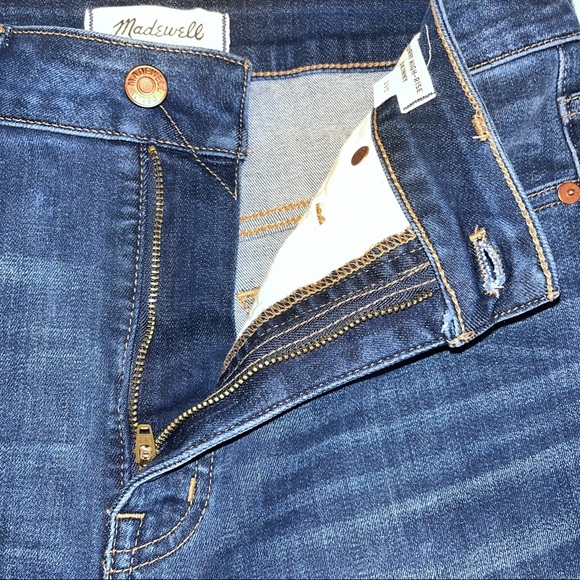 MADEWELL Women’s Curvy High-Rise Skinny Blue Denim Jeans 29 Tall - Picture 11 of 15